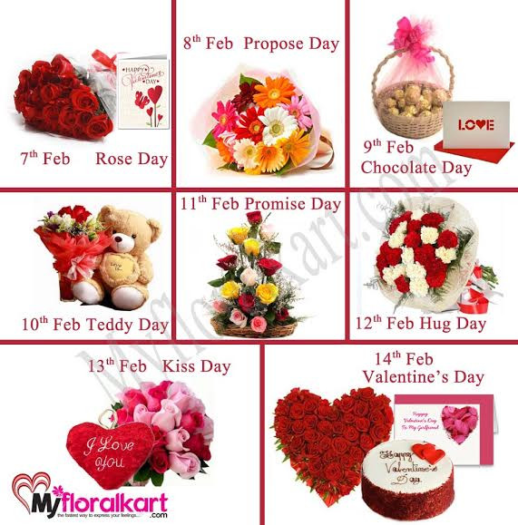 Valentine Week Glowing Hamper 7 Days 7 Promises 7 Gifts to him/her